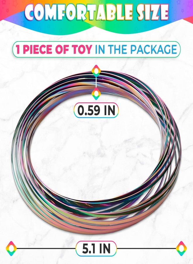 Kotko Flow Ring Spinner Arm Tool - 5.1" Durable Corrosion-Resistant Stainless Steel Geometric Sensory Fidget Arm Spinner - Smooth, Foldable, Stretchable Magic Flow Bracelet for Relaxation, Tricks & Play - Image 2